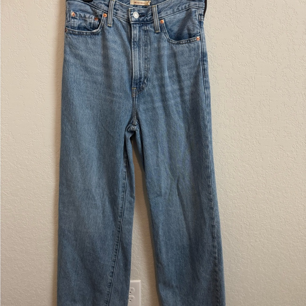 Levi Ribcage Wide Leg Denim